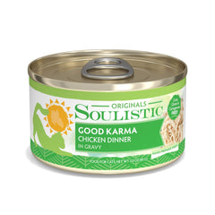 Soulistic Originals Good Karma Chicken Dinner in Gravy Wet Cat Food 3 oz. Case of 12