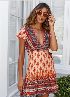 Bohemian Printed Dress Skirt