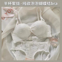 Strapless Push-Up Bra Set for Small Busts