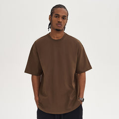 280G Cotton Loose Fit Crew Neck T-Shirt for Men