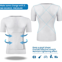 Men's Compression Shirts Body Shaper Tummy Slimming
