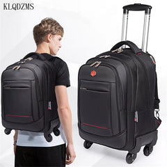 KLQDZMS 18/22 Inch Trolley Backpack Travel Bag