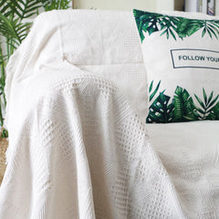 Modern Minimalist Sofa Cover and Casual Throw Blanket