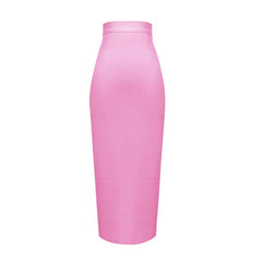 Elegant High Waist Mid-Length Bandage Skirt