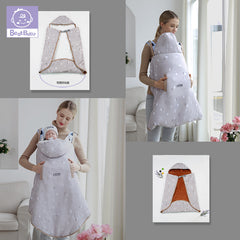 Baby Carrier Cape and Thick Warm Blanket Set