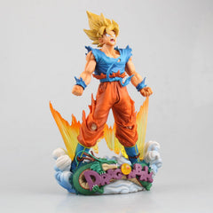 Dragon Ball Super Saiyan Goku Blue Cloud Figure Model