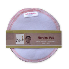 Geffen Baby Reusable Nursing Pads - Fleece (3 Pairs 6 Total Pads) | Soft & Absorbent Washable Nursing Essentials for New Mothers