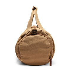 Men's Large Capacity Canvas Travel Fitness Bag with Pocket