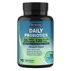 Probiotics for Women-Men Digestive Health with 120 Billion Probiotics Prebiotics and Probiotics for Women-Men Digestive Enzymes Nutrient Absorption Immune Support 90 Veggie Caps (45 Days Supply)
