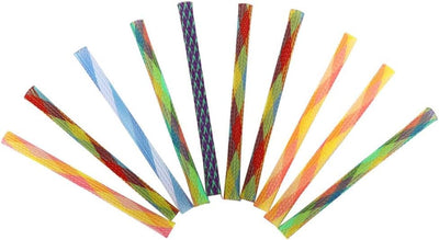10 Pcs Multicolor Funny Cat Tube Spring Toys Interactive Cat Toy for Indoor Flexible Spiral Spring Colorful Plastic Coil for Kittens to Swat Bite Hunt Pet SuppliesCat Mice and Animals Toys
