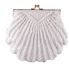 Handmade Shell Beaded Embroidered Dinner Party Bag