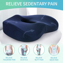 Memory Foam Buttocks Cushion - 16.5in x 13in x 2.7in