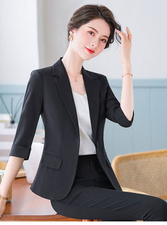 Women's Formal Business Suit for Spring and Summer