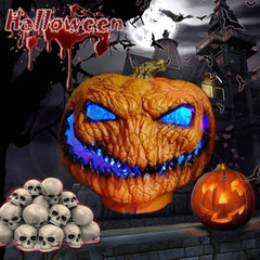 Weird Halloween Pumpkin, Pumpkin Lantern, Pumpkin Decor