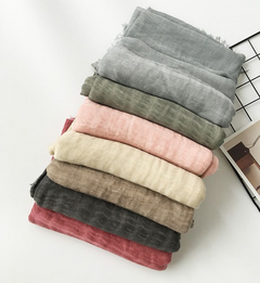 Cotton Linen Shawl Scarf, Scarf, Shawl Scarf