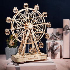 DIY Ferris Wheel Music Box 3D Assembly Model Toy