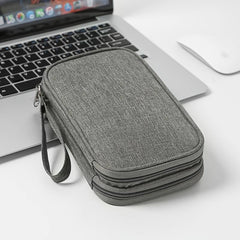 Portable Travel Data Cable Storage Bag for Electronics