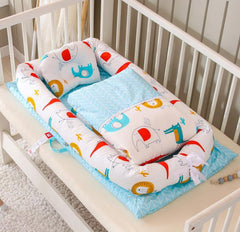 Foldable Portable Crib with Bionic Infant Mattress