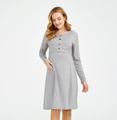 Plus Size Women's Long Sleeve Dress with Belt