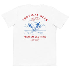 Tropical 4th of July Pocket T-shirt