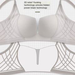 3D Velvet Thin Jelly Bra with Soft Support for Women