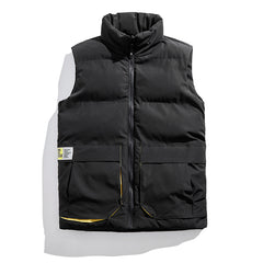 Lightweight Double-Sided Fashion Vest with Standing Collar