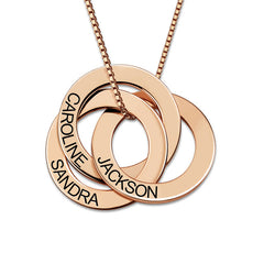 Personalized S925 Silver Russian Circle Necklace