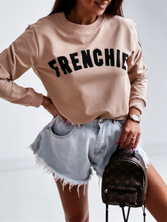 Urban Casual Round Neck Capless Pullover Sweater