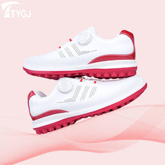 Women's Waterproof Golf Shoes with Knob Laces