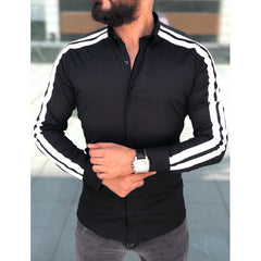 Men's Long Sleeve Fashion Striped Shirt - Wholesale Supplier