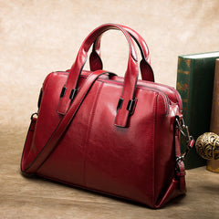Fashionable Women's Leather Motorcycle Shoulder Bag