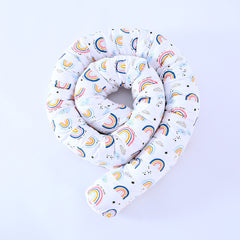 Cotton Rainbow Print Bumper Bed Long Pillow