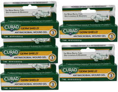 Curad Germ Shield Antimicrobial Gel 0.50 oz (Pack of 5)
