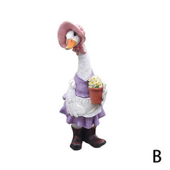 Exquisite Resin Duck Statue for Garden Decoration