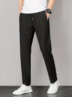 Men's Casual Solid Color Loose Straight-leg Sport Pants