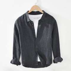 1911 High-Quality Men's Linen Long Sleeve Shirt
