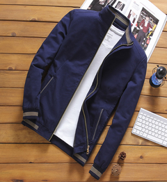 Korean Style Men's Fleece Lined Pilot Jacket