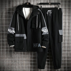 Men's Casual Sports Jacket Set - Spring/Fall Style