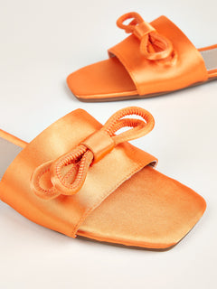 2023 Women's Casual Flat Open-Toe Bow Mules Sandals