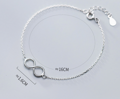 S925 Silver 8-Character Bracelet - Fresh Style Jewelry