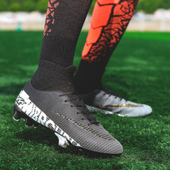 Men's White Football Shoes for Artificial Grass Training