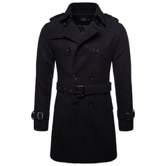 Men's Long Wool Blend Coat - Plus Size Overcoat