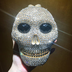 Women's Diamond Skull Shaped Dinner Organizer