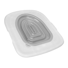 Cat Toilet Training Kit Environmentally Friendly Reusable Easy to Install Removable Strong Bearing Capacity Cat Toilet Trainer Universal for Home (White Tray 1 Gray Inner Support)