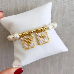 Sacred Freshwater Pearl Scapular Bracelet