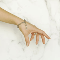 Stainless Steel Initial Bracelet