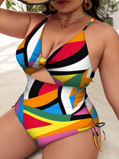 Plus Size One-Piece Push Up Women's Swimwear