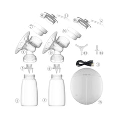 Electric Milk Extractor with One or Two Heads