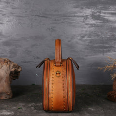 Multifunctional Vintage Leather Crossbody Tote Bag