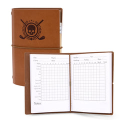 BAIRBRE Golf Scorecard Book Leather Golf Journal Notebook with Golf Pencil Golf Yardage Book Golf Log Book Pocket Golf Score Book Golf Gift for Men&Women Sports and Outdoor Golf Club Accessories